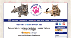 Desktop Screenshot of pawsitivelycats.org